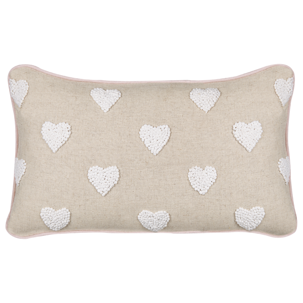 Dekokissen GAZANIA Baumwolle 30 x 50 cm Beige