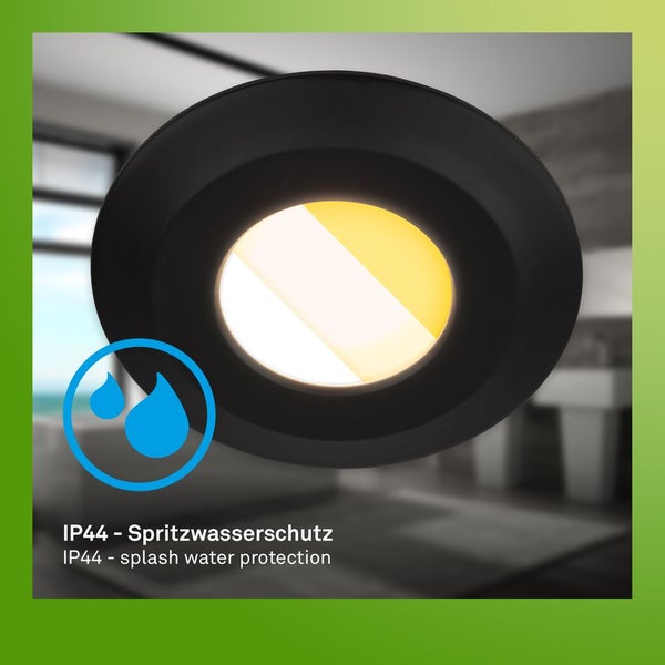 6er Set LED Bad Einbaustrahler LED Einbauleuchten Bad Spots CTS Flach Ra90