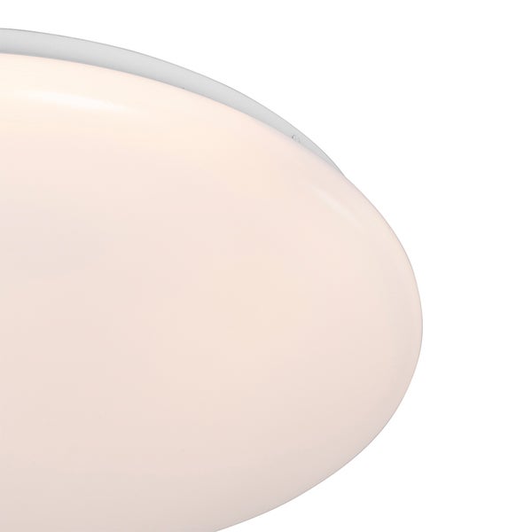 Detailansicht einer runden Deckenleuchte