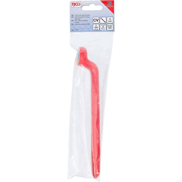BGS VDE Einringschlüssel 15 Millimeter in Verpackung