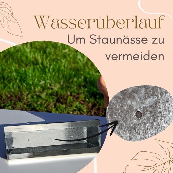 Paletten Blumenkasten Pflanzkasten Blumenkasten für Europalette Blumenkasten Paletten Blumenkästen aus Paletten Metall 6 Stück im Set