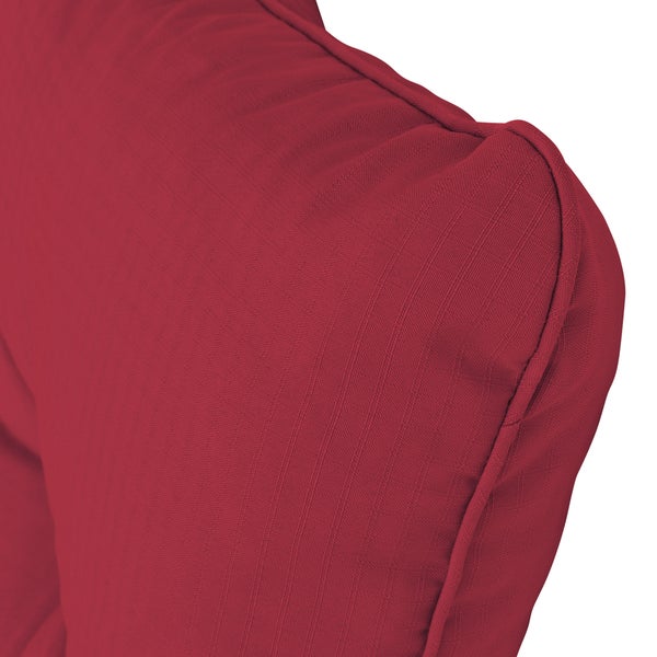 Beautissu Xluna Loungekissen Rücken 50x40x12cm Rot