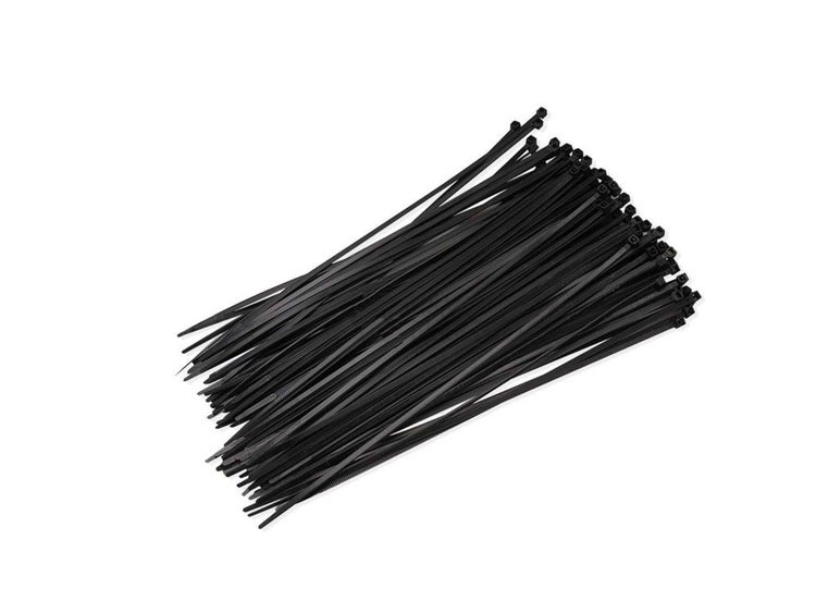 Bündel schwarze Kunststoff Kabelbinder für die Kabelbefestigung und Bündelung