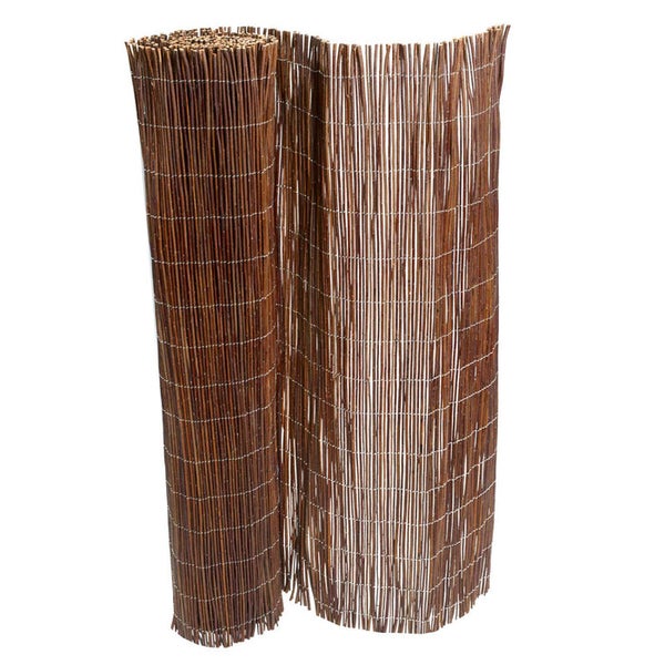 FLOORDIREKT Weidenzaun - Weidenmatte - Natürlicher Sichtschutz für Garten, Terrasse & Balkon - 200 x 500 cm