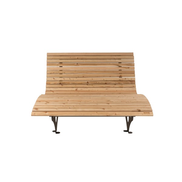 Home Deluxe - Wellenholzliege TAIGA inkl. 2x Auflage- Waldsofa Schwungliege Relaxliege