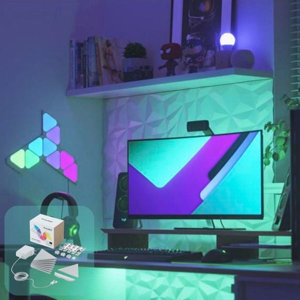 Nanoleaf LED Panel Starter-Set RGBW Mini Triangle in Weiß 9x 0,57W 180lm