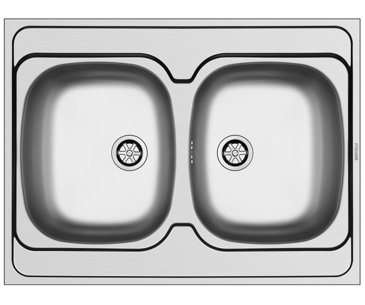 Spüle mit zwei Becken