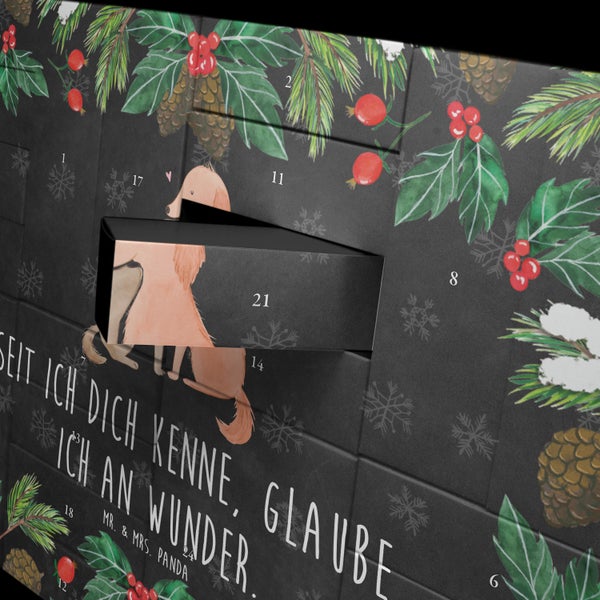 Mr. & Mrs. Panda Befüllbarer Adventskalender Hunde Liebe - Schwarz