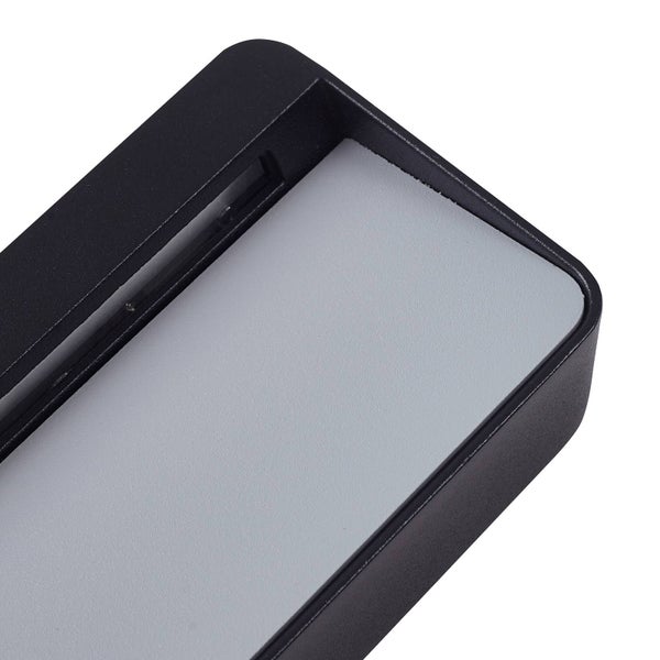 Lucande LED Wandleuchte außen Tiburia (Modern) in Schwarz aus Aluminium (1 flammig, ) - Außenwandleuchten Wandlampe Led Außenlampe Outdoor für Außenwand/Hauswand Haus Terrasse &