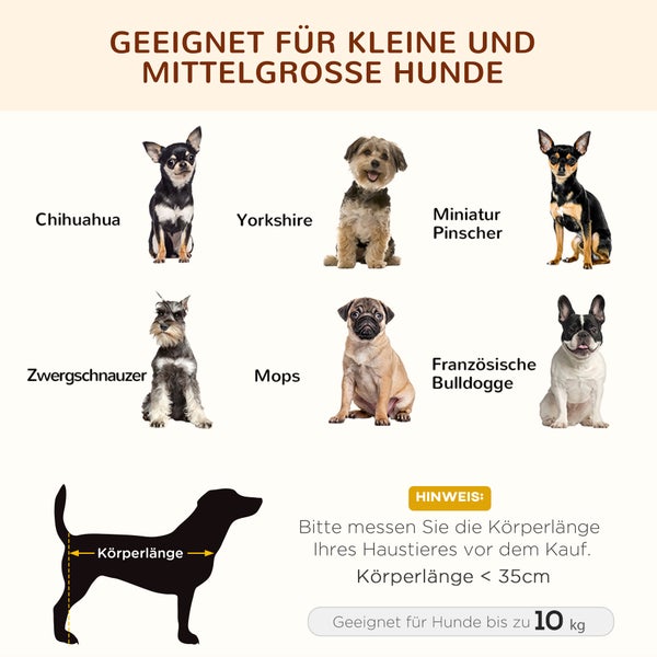 PawHut Hundebett, L61 x B46 x H62 cm, Metall, Oxford, Netzstoff, Taftstoff, Grau+Schwarz