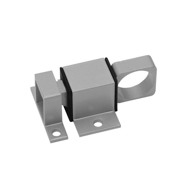 Ein metallischer Torriegel mit Schließvorrichtung zur sicheren Verriegelung von Toren und Türen.