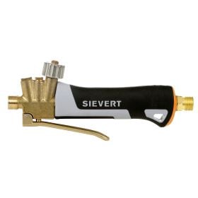 Sievert Handgriff für Gasbrenner mit Messinganschluss und ergonomischem Kunststoffgriff