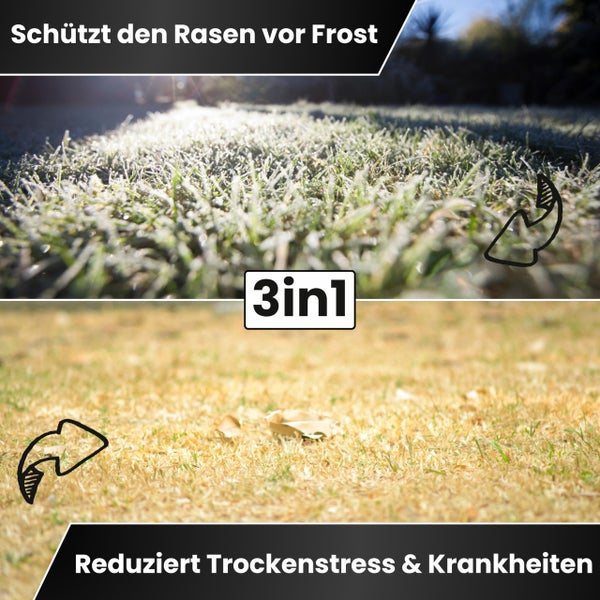 Greenyp Herbstrasendünger Langzeit I 20kg / 600m² I mit 90 Tage Langzeitwirkung + extra Kalium I macht den Rasen Winterfest I Herbstdünger Rasen