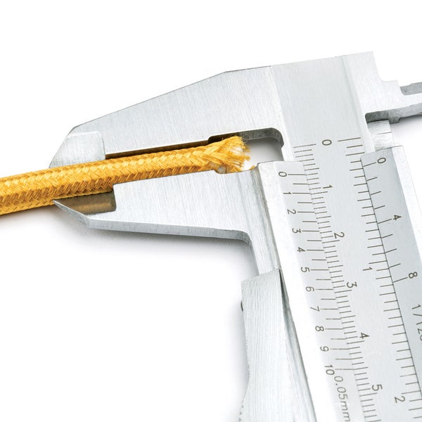 Textilkabel Gold, 3-adrig, (3x 0,75 mm²) - Stoffkabel mit Erdleiter, Meterware