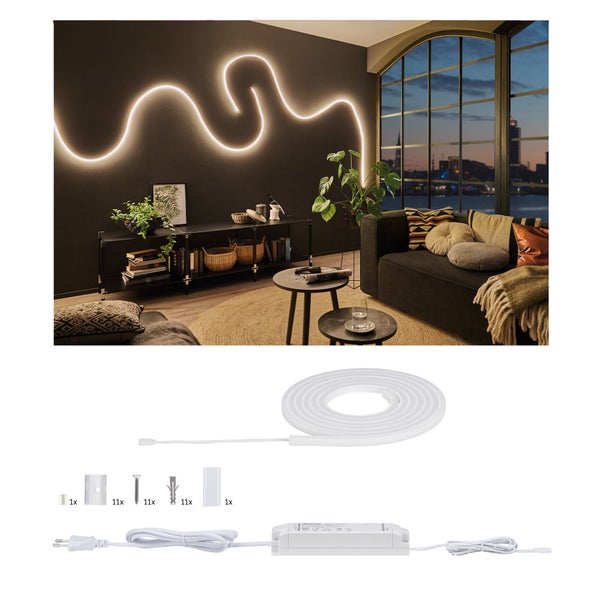 LED Neon Flex Lichtschlauch aufgerollt zur dekorativen Beleuchtung