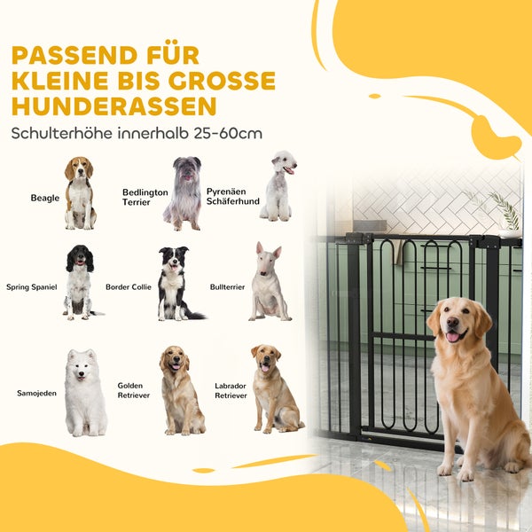 Geeignet für kleine bis große Hunderassen mit einer Widerristhöhe zwischen 25 und 60 cm.