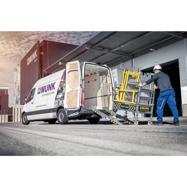 MUNK Flexxtower SG mit Sicherheitsgeländer 5,10m AH