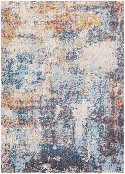 Abstrakt Moderner Teppich Mehrfarbig/Blau 160x213 cm VALERIE