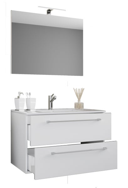 3-tlg. Waschplatz Waschtisch Badinos Schublade SP