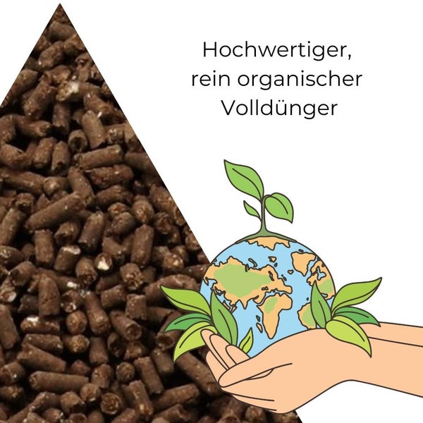 Naturdünger mit Rinderdung 12,5 Kg Pellets Biodünger organischer Langzeit Dünger Garten Gemüsedünger Tomatendünger Beerendünger Bodenaktivator