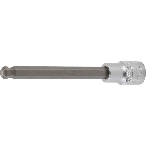 BGS Bit-Einsatz Länge 140 mm Antrieb Innenvierkant 12,5 mm (1/2) Innensechskant mit Kugelkopf 10 mm - 4258-10