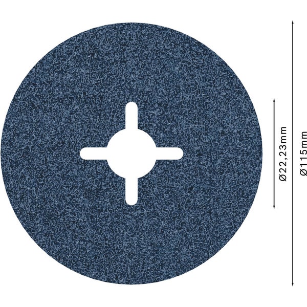 Bosch PRO R574 Fiberscheibe 115 mm G60 - 2608606727