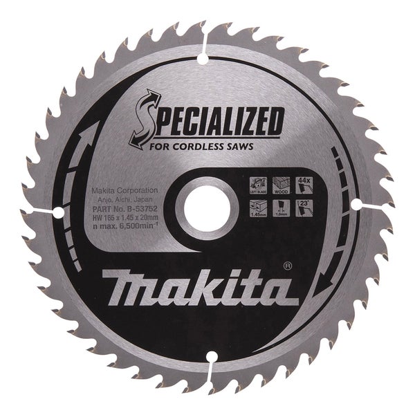 Makita Sägeblatt für Akku-Sägen, 165x1,45x20 Millimeter