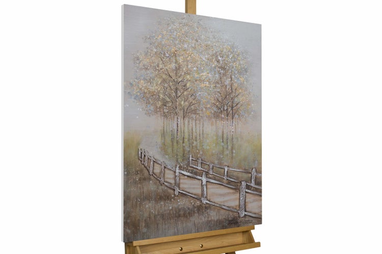 Handgemaltes Gemälde Acrylfarbe 60x90cm Braun