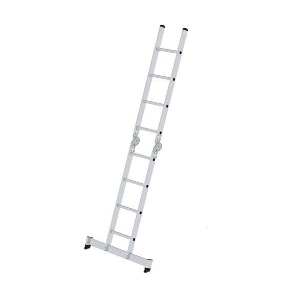 PROREGAL Klappleiter 2-Teilig mit Traverse 2 x 4 Sprossen