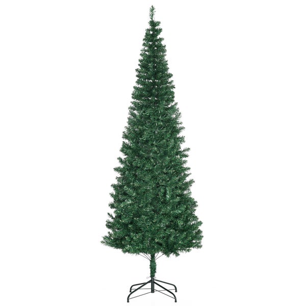 HOMCOM Weihnachtsbaum, Ø81 x 210 cm, PVC, Grün