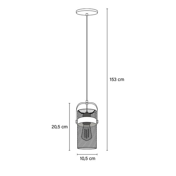 Home Deluxe - Pendelleuchte LUMINOS - Schwarz / Gold, Blendfreies Licht, 10,5 x 153 cm, Metall / Rattan I Pendellampen Hängeleuchten Hängelampe