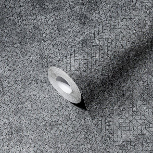 Tapetenrolle mit geometrischem Muster