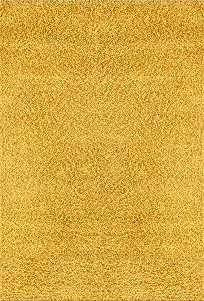 Hochfloriger Shaggy-Teppich Einfarbig Gelb 100x200 cm LILLY
