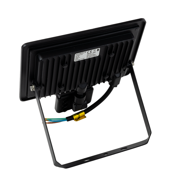 LUXULA LED Außenstrahler mit Bewegungsmelder 30W Strahler 4000K Neutralweiß 3000lm Fluter Schwarz IP65