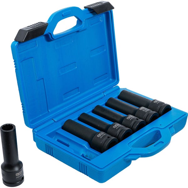 BGS Kraft-Steckschlüssel-Einsatz-Satz E-Profil Zwölfkant Antrieb Innenvierkant 20 mm (3/4) 6tlg. - 5250