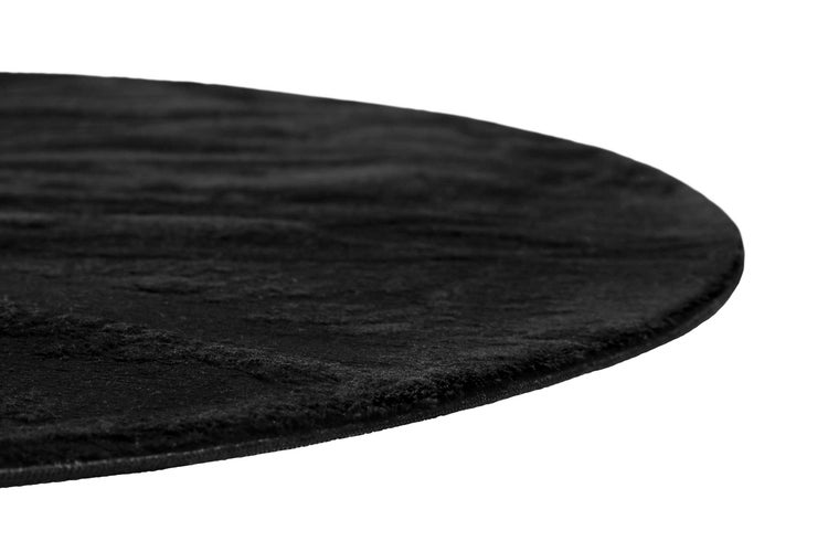 Teppich Rund Schwarz soft & weich Lago Homie Living 200 cm rund
