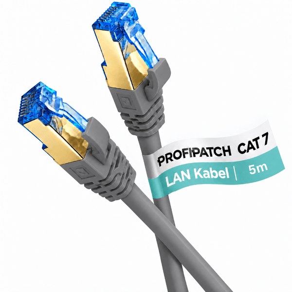 Profipatch Kategorie 7 LAN Kabel mit 5 Meter Länge und RJ45 Steckern