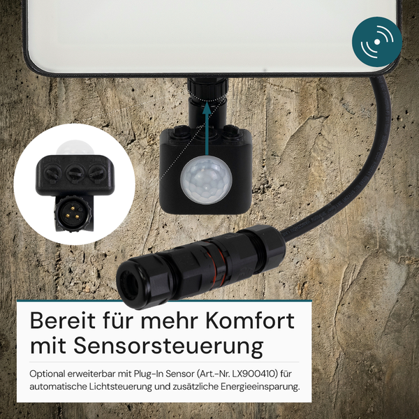 Sensor für Aussenleuchten zur Lichtsteuerung