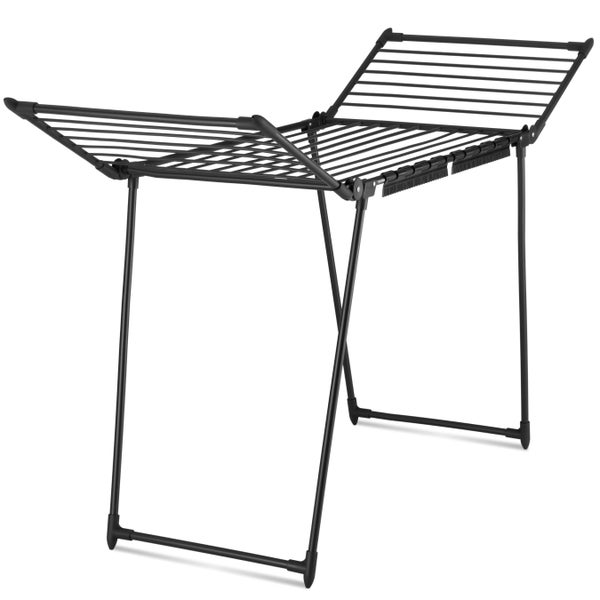 Wäscheständer aus Metall mit ausklappbaren Flügeln zum Trocknen von Kleidung