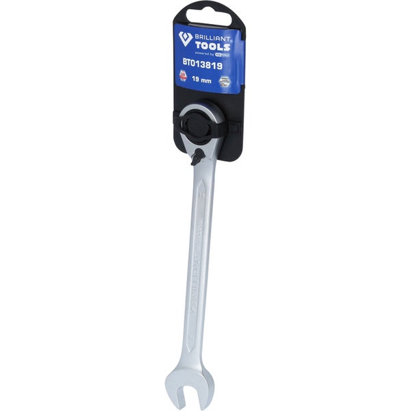 BRILLIANT TOOLS Ratschenringschlüssel umschaltbar 19 mm - BT013819