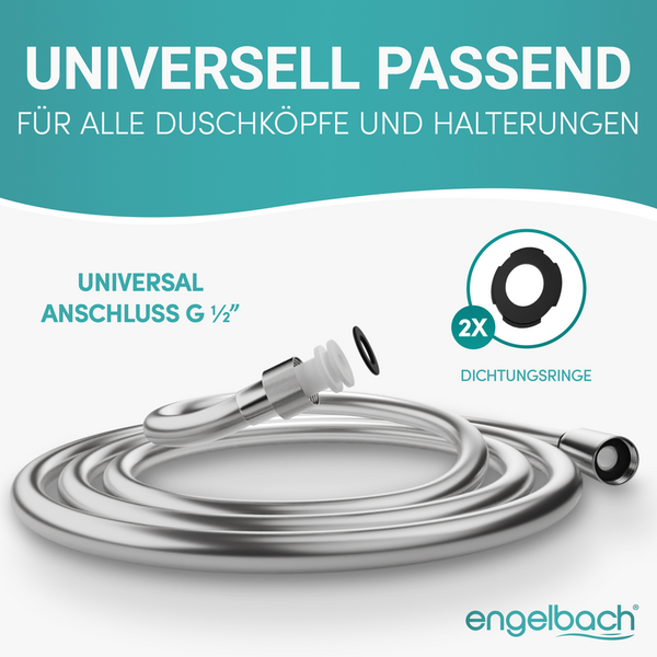 ENGELBACH Brauseschlauch Kunststoff 2m x 1/2”-  Standard Anschluss