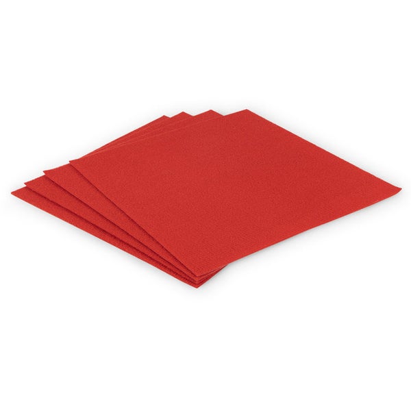 FLOORDIREKT Nadefilz-Teppichfliese Scene - Selbstklebend - 40 x 40 cm - Rot