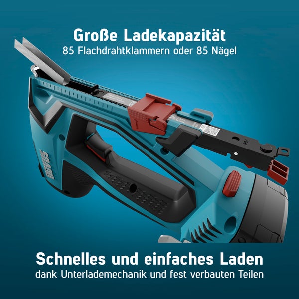Novus Tools Akkutacker J-551, Premium-Tacker geeignet für Folien & Zierleisten 031-0365