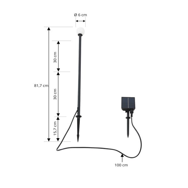Lindby LED Freydis (Modern) in Schwarz aus Aluminium (1 flammig, )