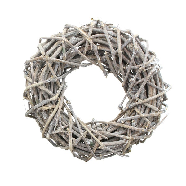 FRANK FLECHTWAREN | Kranz Nostalgie, HOLZ, ca. Ø 30 x 10 cm, Innen-Ø 10 cm
