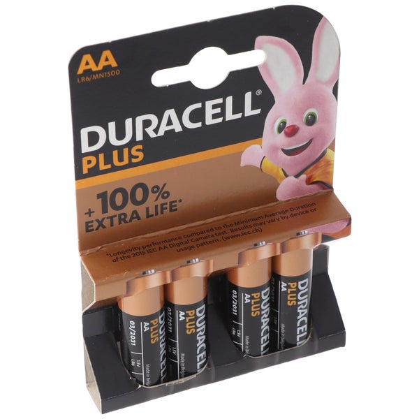 DURACELL Mignon AA LR6 4er Pack Alkaline Batterie 5000394140851