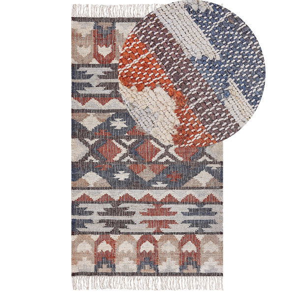 Teppich KALFA Bunt 80 x 150 cm Jute