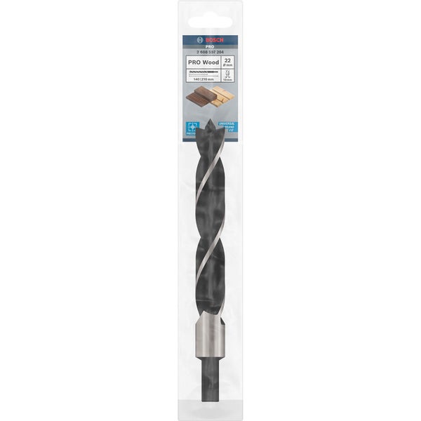 Bosch Pro Holzspiralbohrer, 22 Millimeter Durchmesser