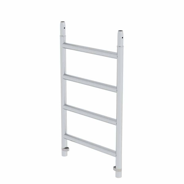 Vertikalrahmen für Gerüste mit vier Sprossen, aus Metall.