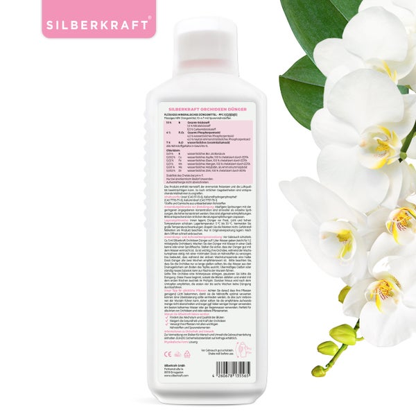 SILBERKRAFT Orchideen Bio-Dünger – 1 Liter